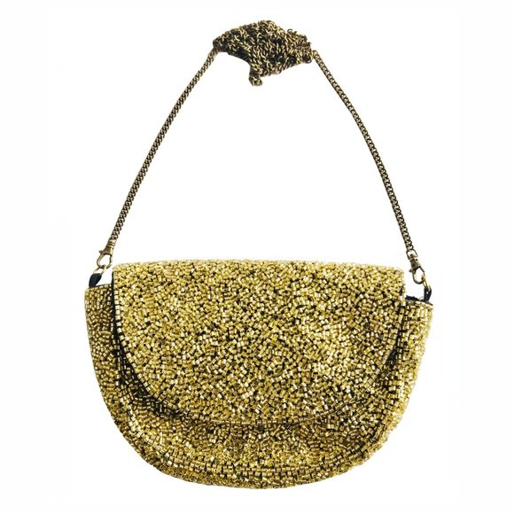 Moon Bag Hand Beaded Clutch Purse NWOT - Picture 2 of 5